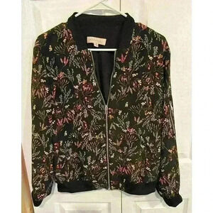 Philosophy Floral Bomber Jacket Sz Medium